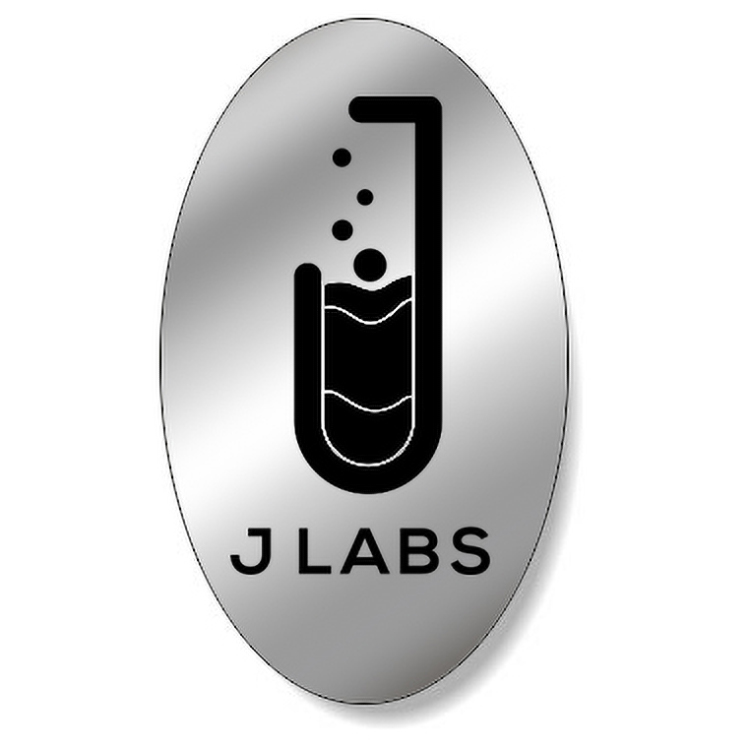 Bright Silver Foil Paper Roll Label Stock Oval (2.375"x4")