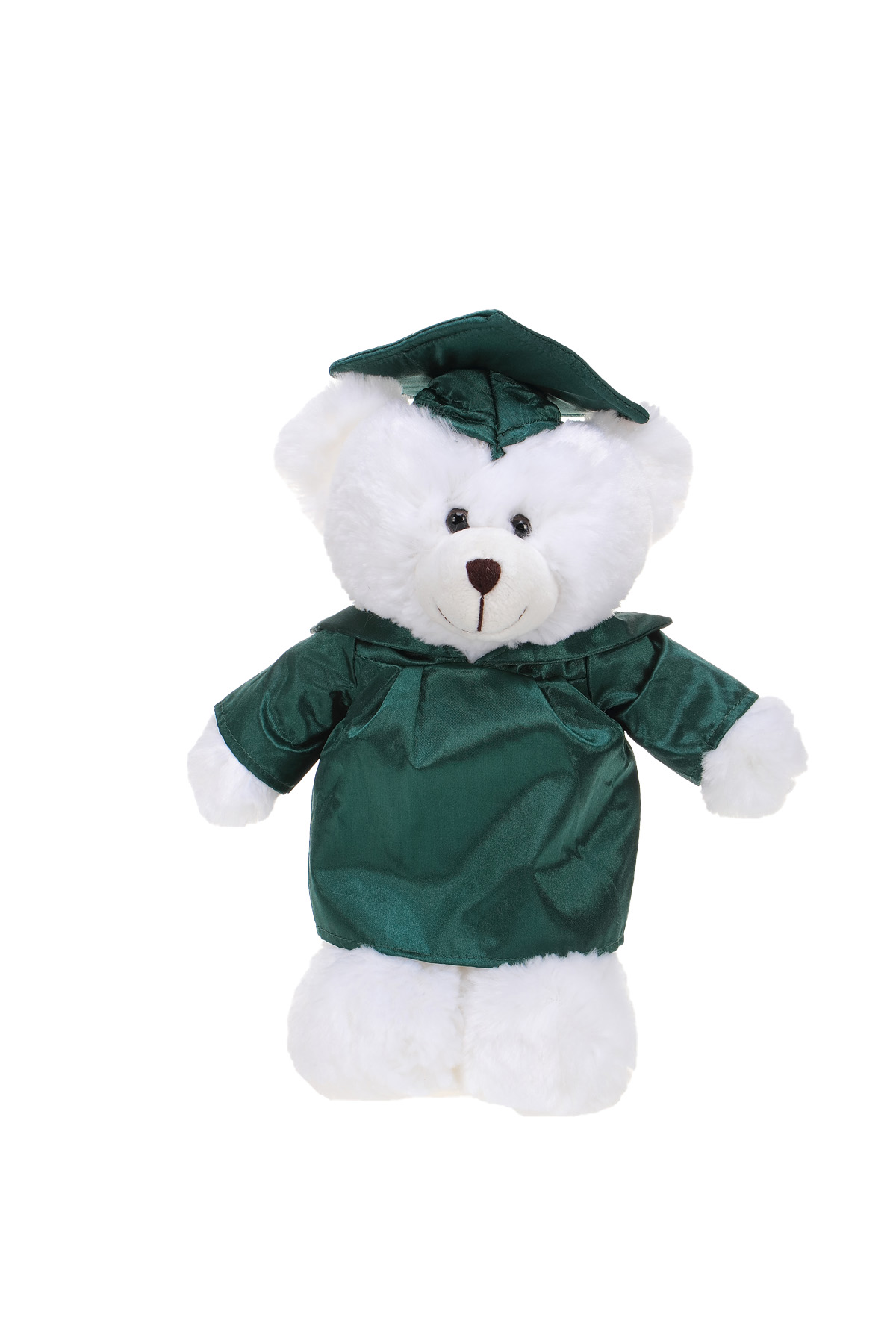 Soft Plush White Teddy Bear in Graduation Cap & Gown 5