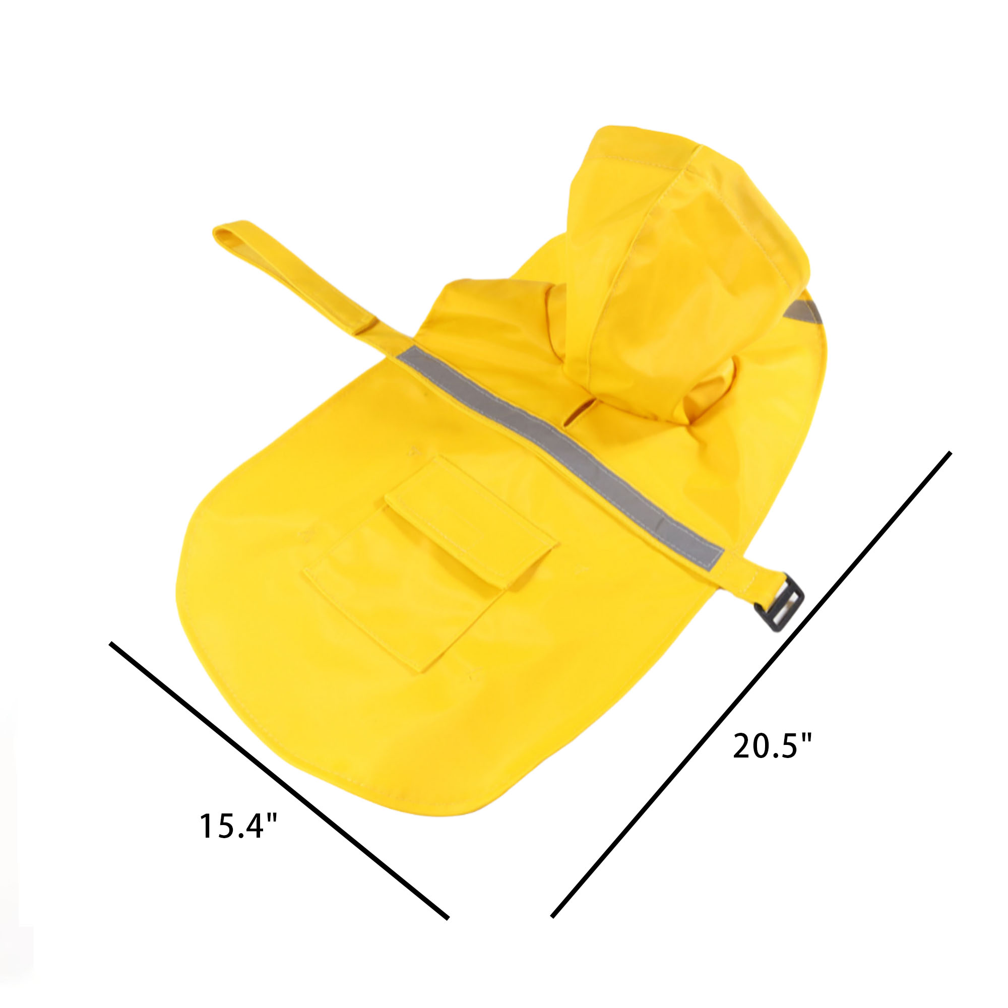 Waterproof Dog Raincoat with Reflective Safety Strips 1