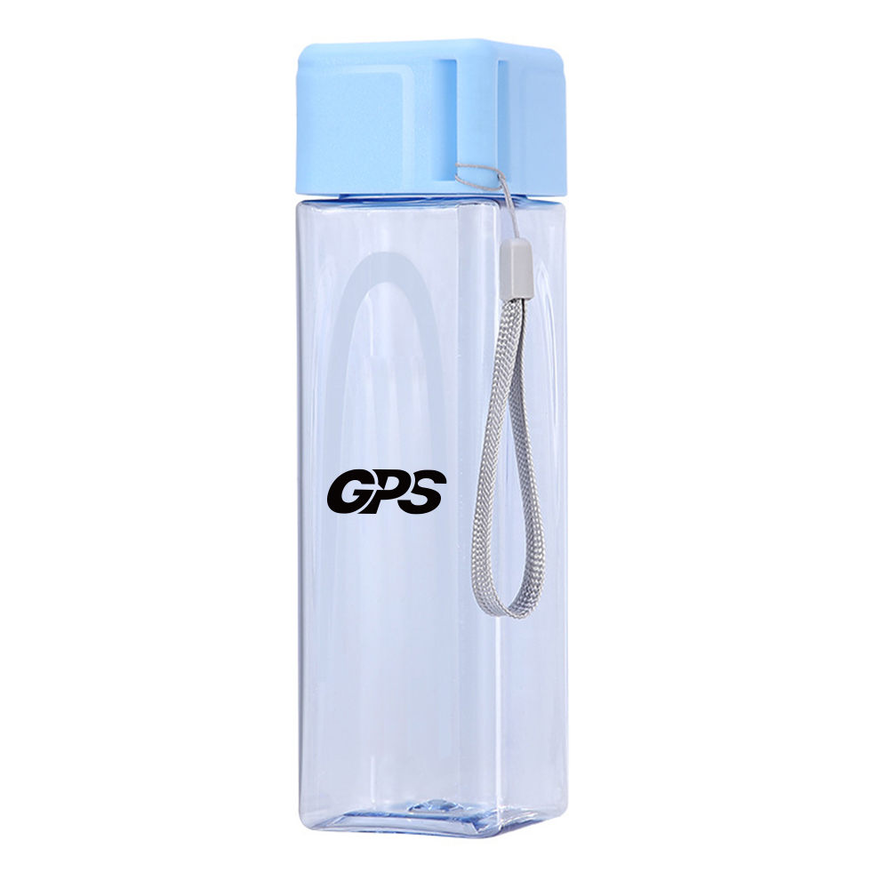 500ml Square shaper water bottle bottle with rope 2