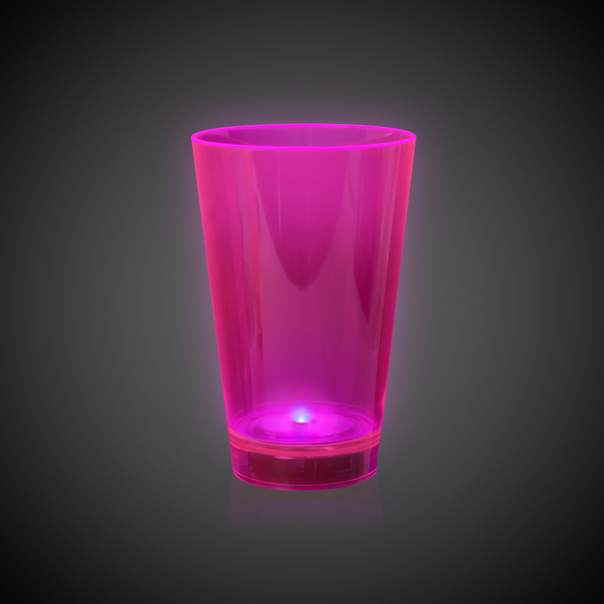 Pink 12oz. Neon Plastic LED Tumbler(Laser Engraved) 8