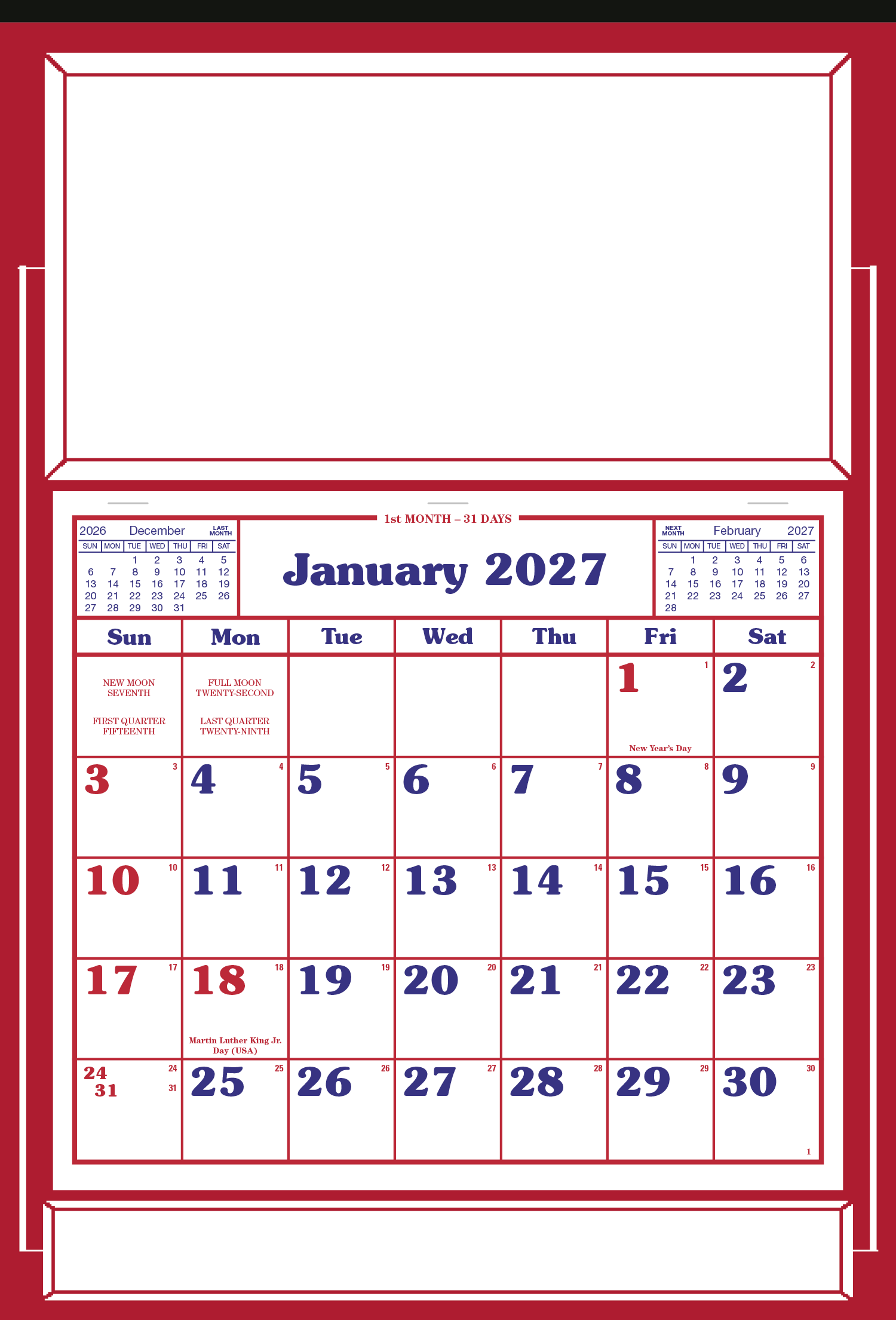 Skinner & Kennedy® Apron Calendar 107