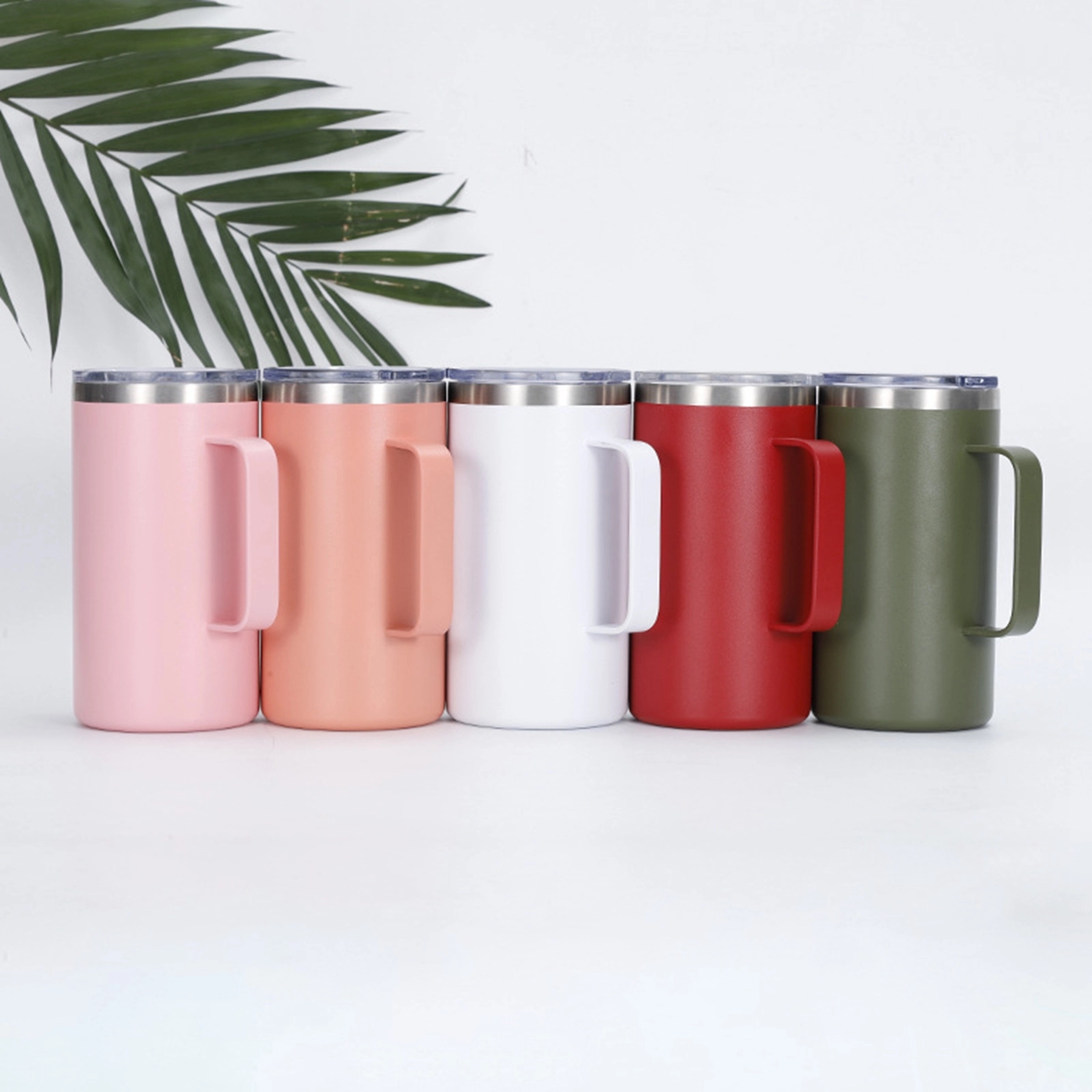 20 Oz. Stainless Steel Insulated Tumbler Mug with Handle 13