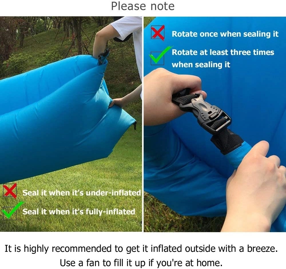 Portable Outdoor Air Inflatable Sleeping Sofa Floating Bed 7