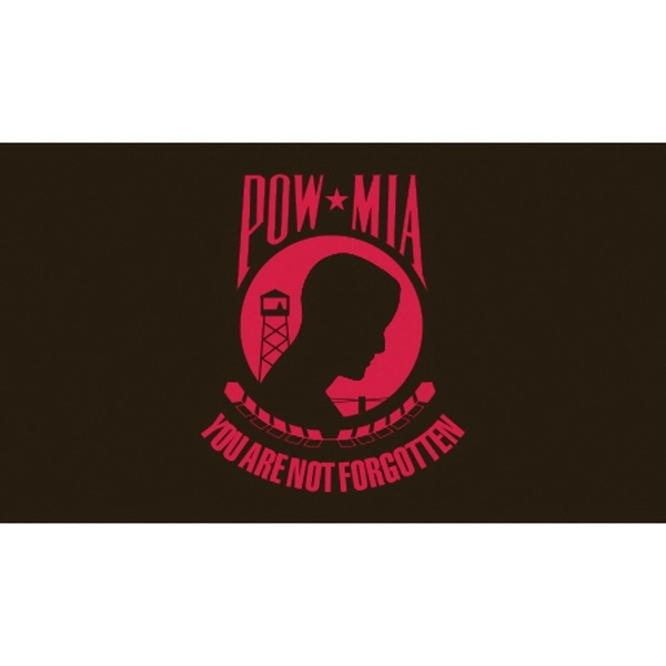 POW MIA Stick Flags Red-Black 1