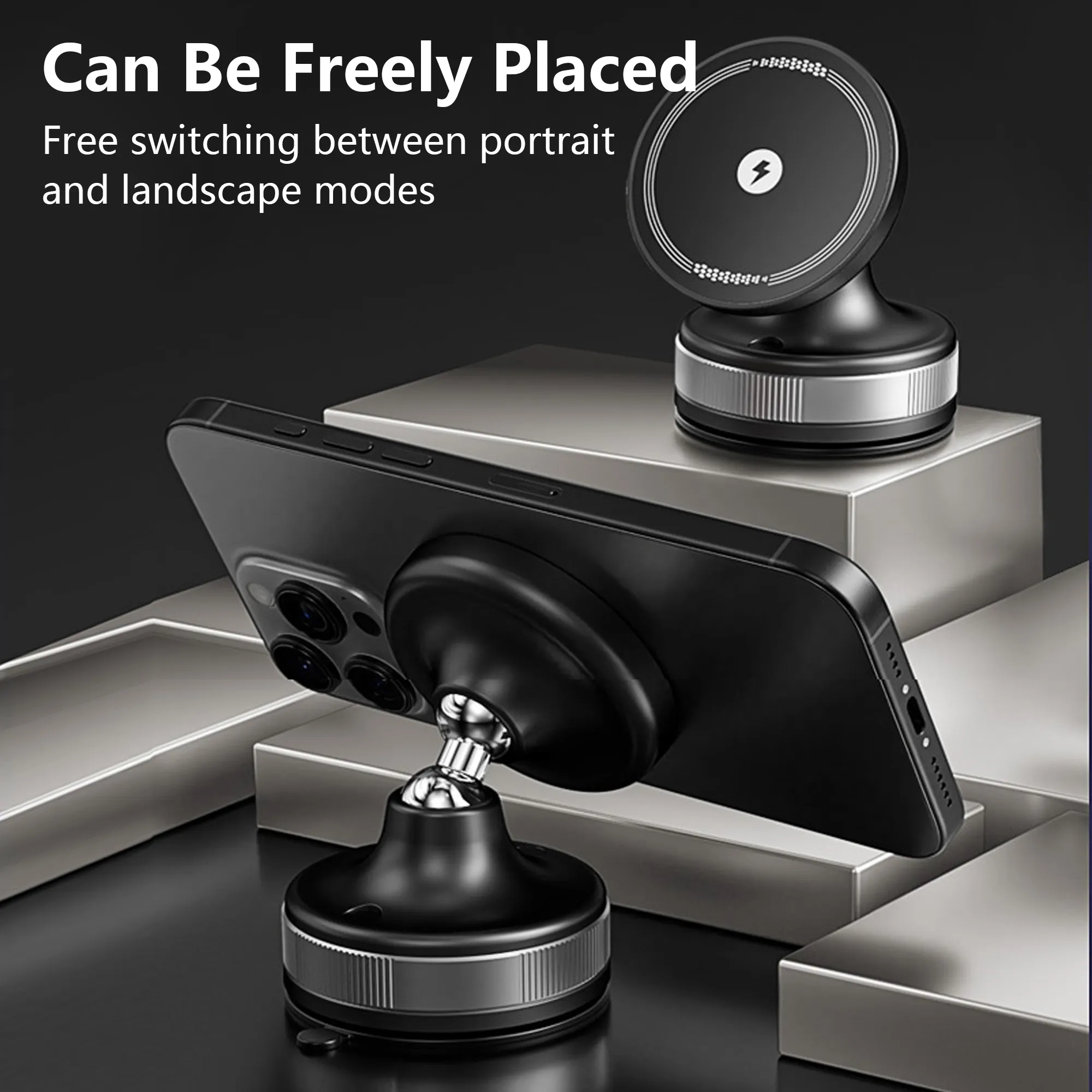 Magnetic Wireless Charging Car Mount 5