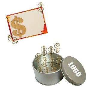 Dollar Shaped Paper Clips with Tin Box 3