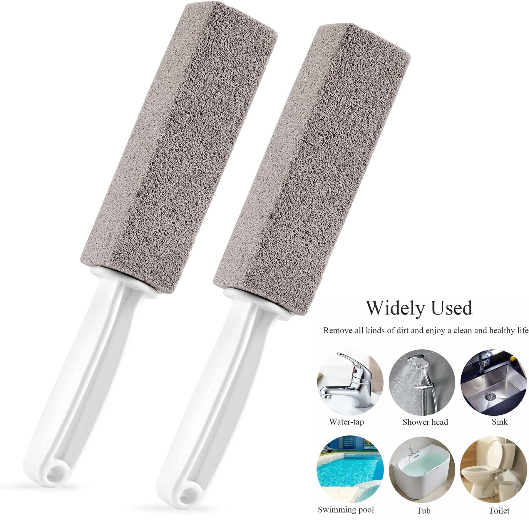 Pumice Stone Toilet Bowl Clean Brush 1