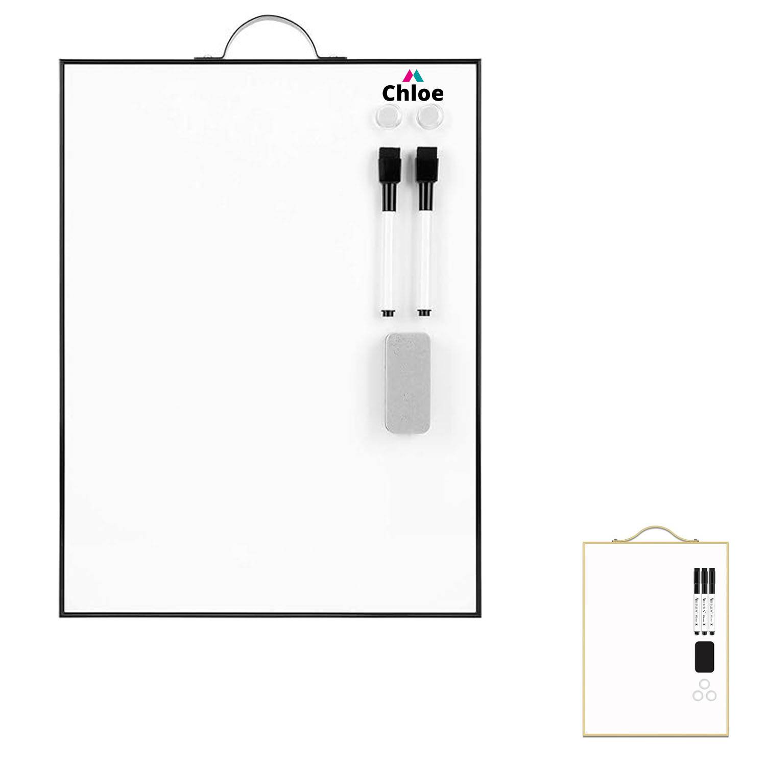 Portable Office Small Aluminum Framed White Board 3