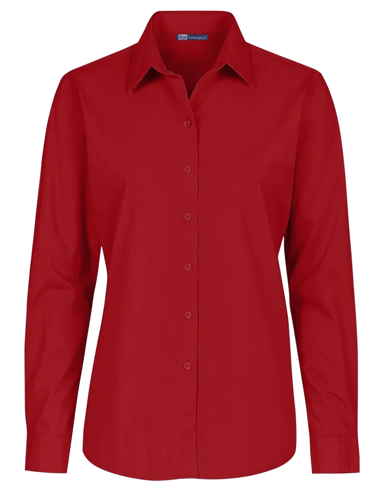 Ladies' L/S Value Poplin Shirt 19