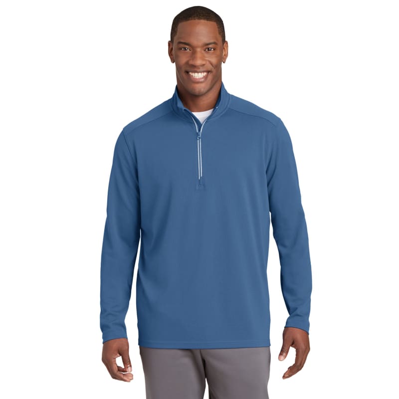 Sport-Tek Sport-Wick Textured 1/4-Zip Pullover., custom hoodie or sweatshirt with logo imprint 3