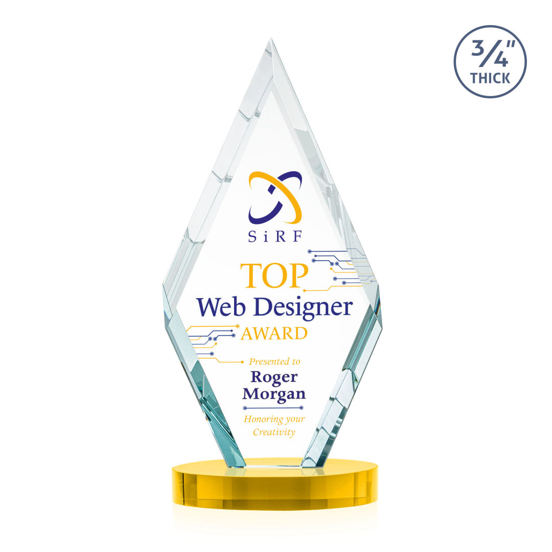 Richmond VividPrint™ Award on Alberton Base - Gold 4