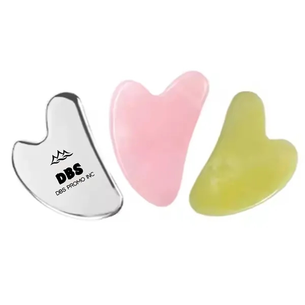 Exquisite Jade Pink Facial Tool Guasha Board