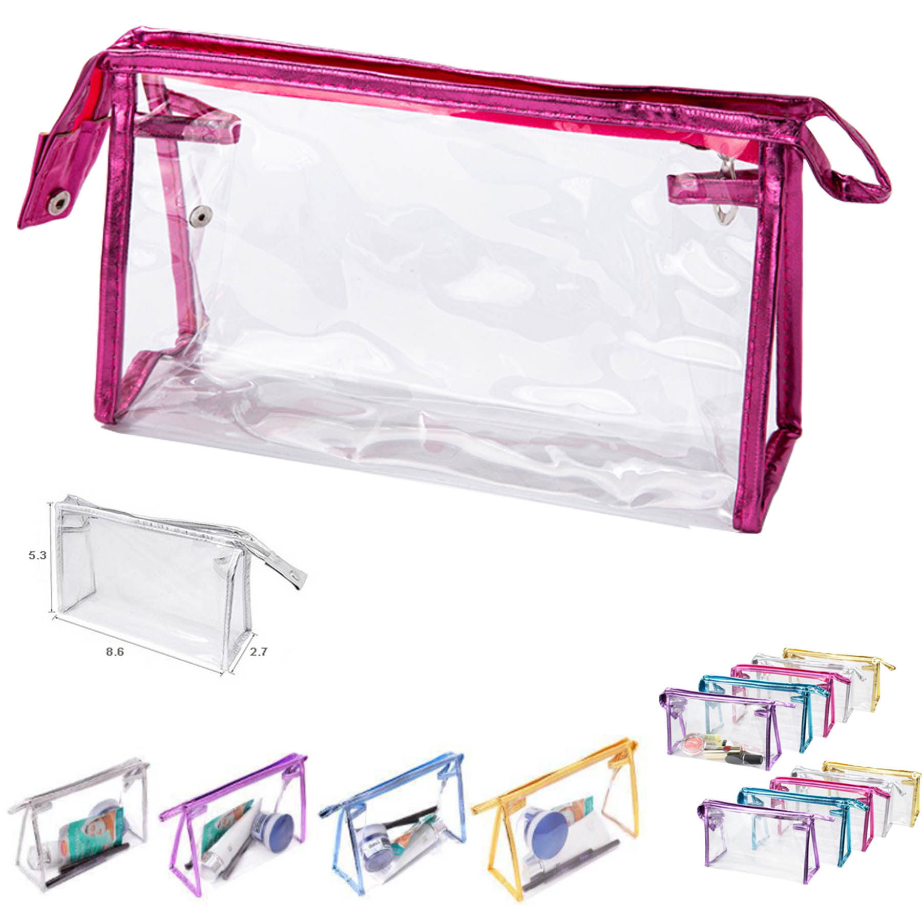 PVC Transparent Makeup Organizing Bags 2