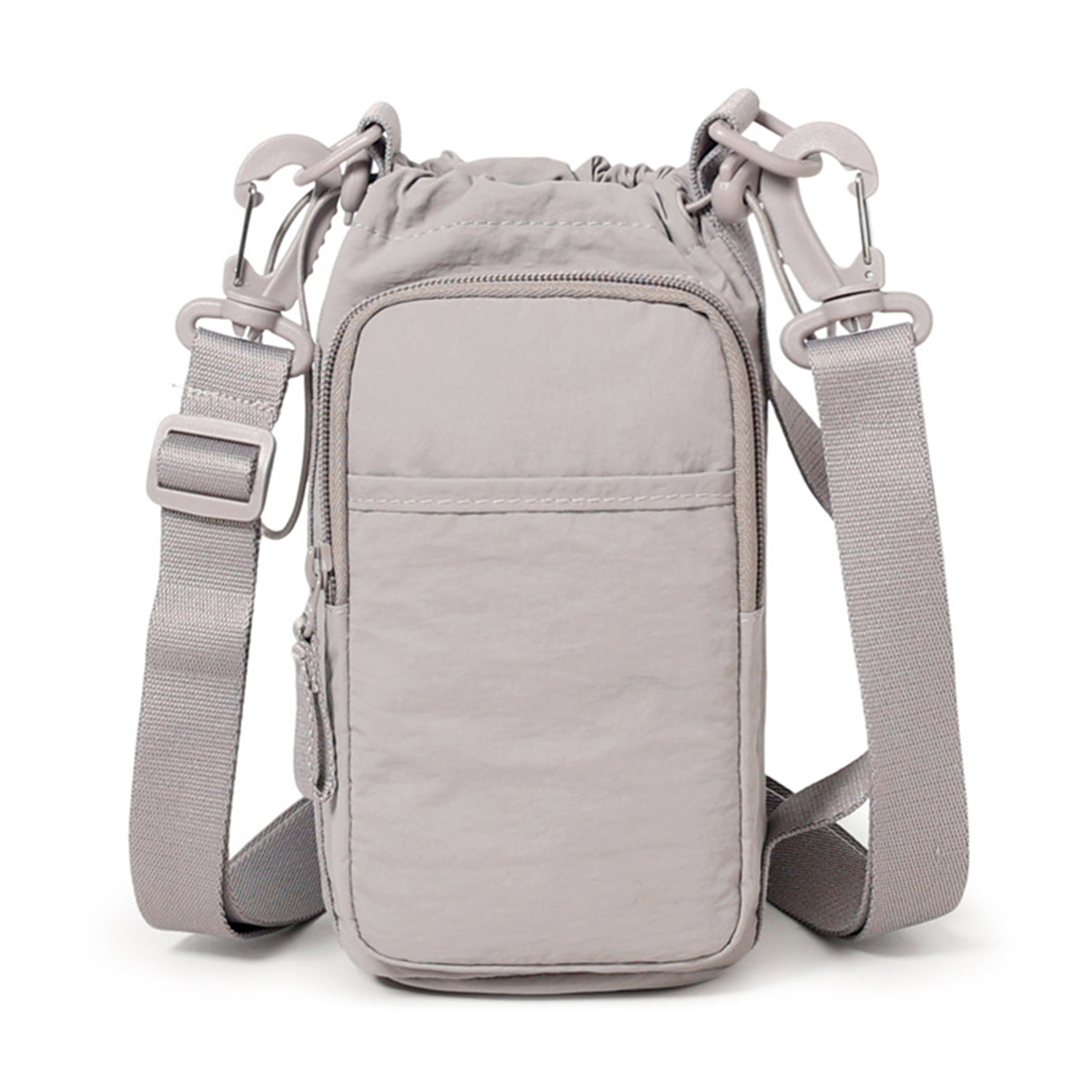 Nylon Outdoor Water Bottle Carrier Bag w/ Phone Pocket 4