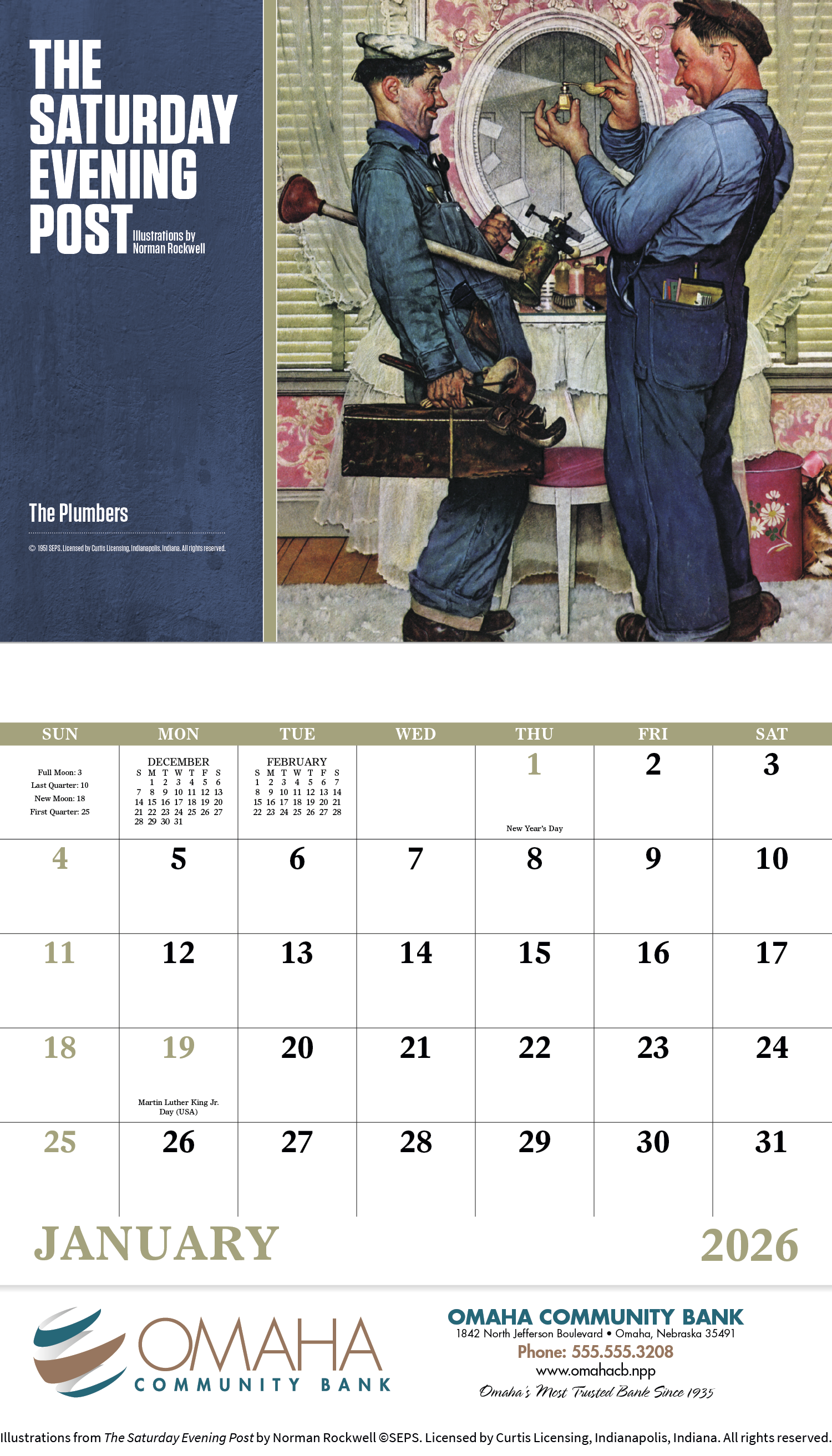 Good Value™  The Saturday Evening Post Illustrations by Norman Rockwell – Stapled Calendar 26