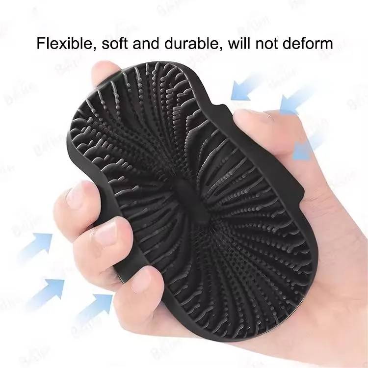 Handheld Soft Silicone Body Scrubber Shower Brush 4