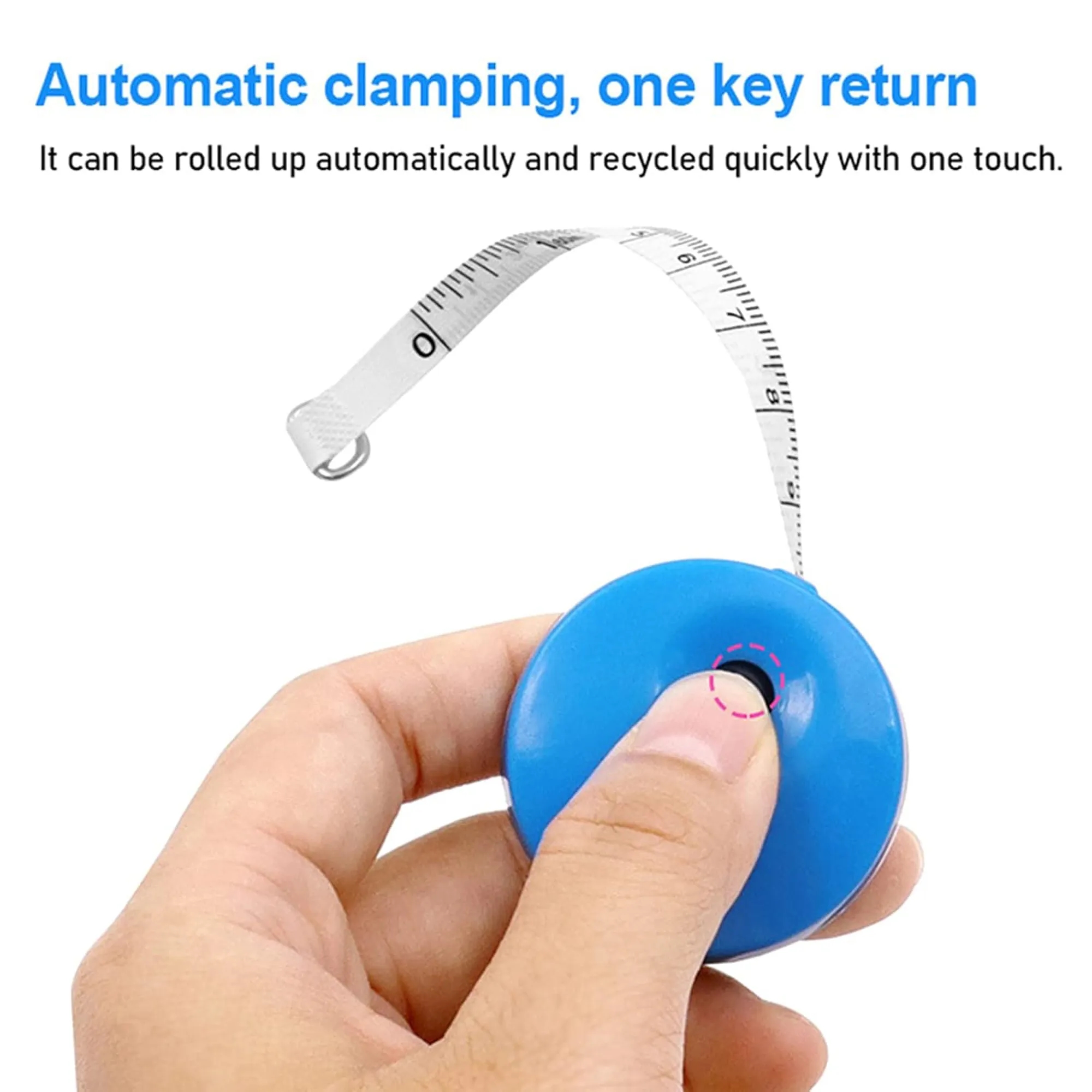 Small Tape Measure Keychains 5ft/ 1.5m Mini Retractable 1