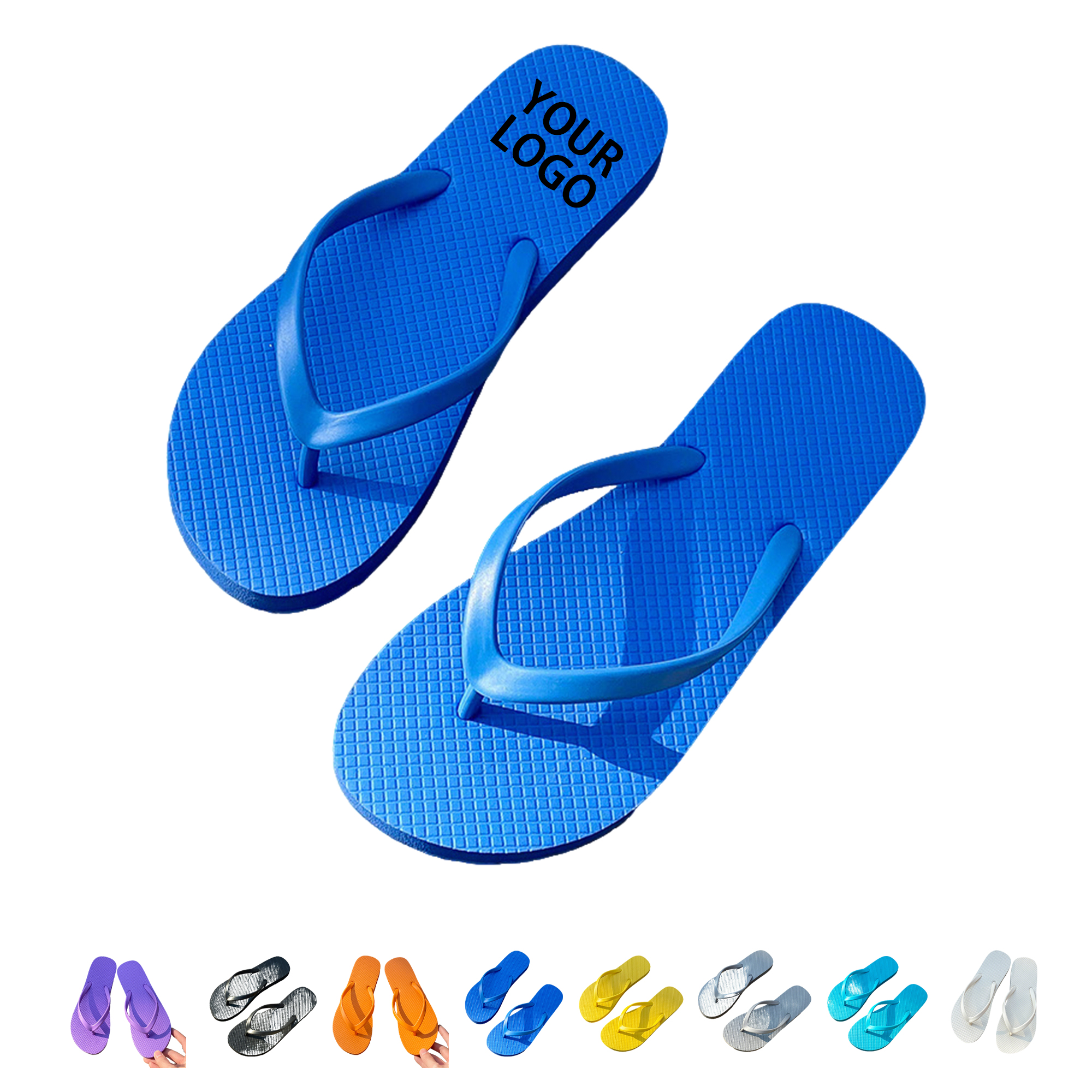 Full Color Beach Sandal With Textured Sole 11.5" x 4" 2