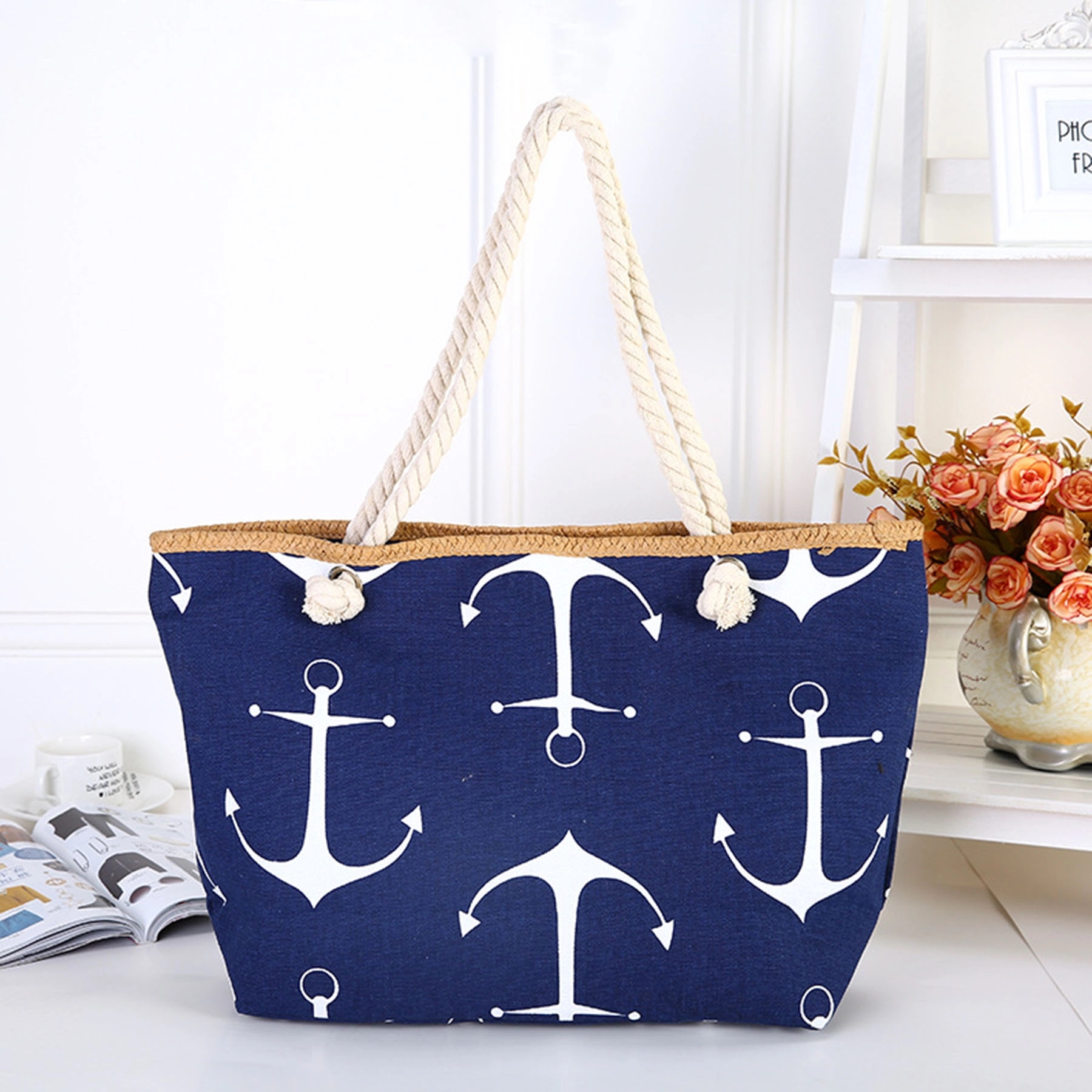 Large Canvas Tote Bag for Women, custom tote bag with logo imprint 2