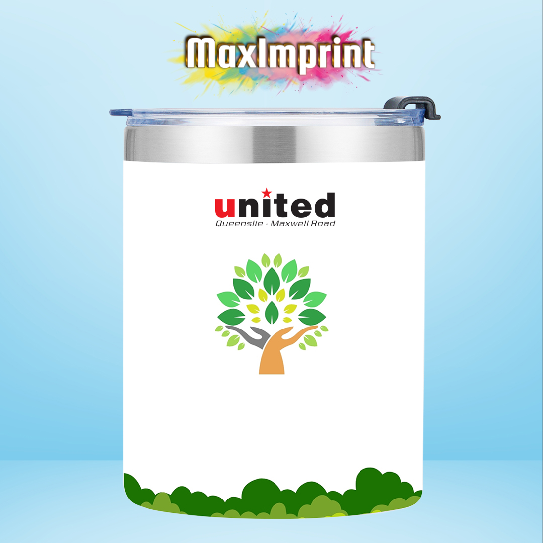 MaxImprint 12oz Lowball Tumbler with Splash-Proof Lid 7