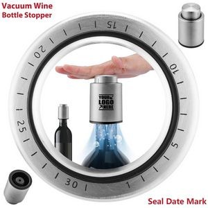 Durable Metal Vacuum Wine Bottle Stopper With Date Mark 6