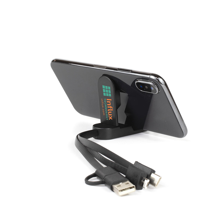 "ESCALANTE" 5-in-1 Cell Phone Charging Cable w/Phone Stand 2