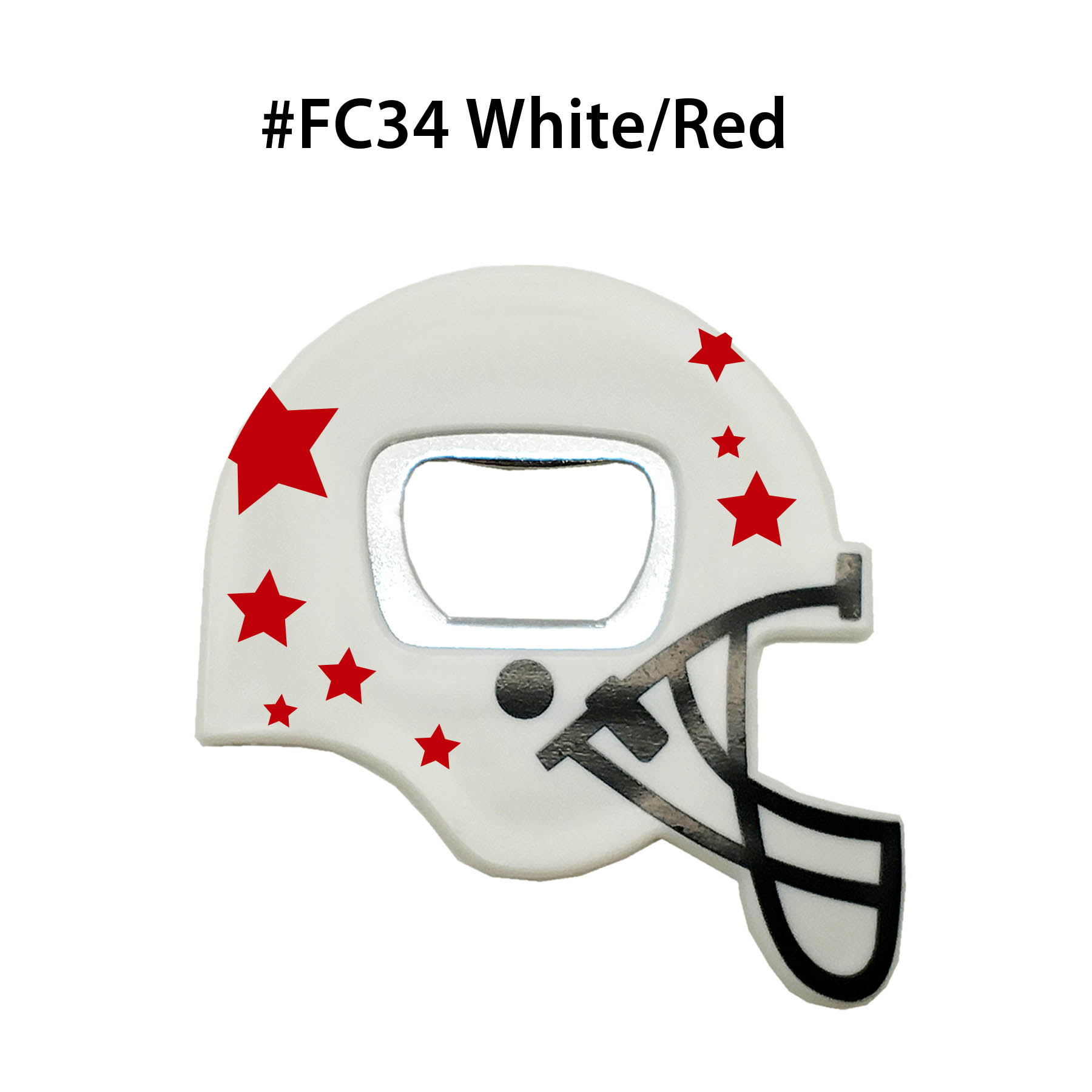 Full Color Flag Design Football Helmet Bottle Opener 11