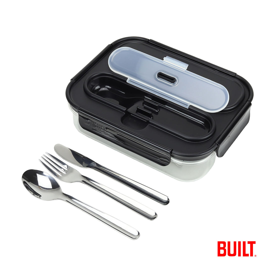 BUILT® 2 Compartment Bento Lunch Box w/Ice Pack 4