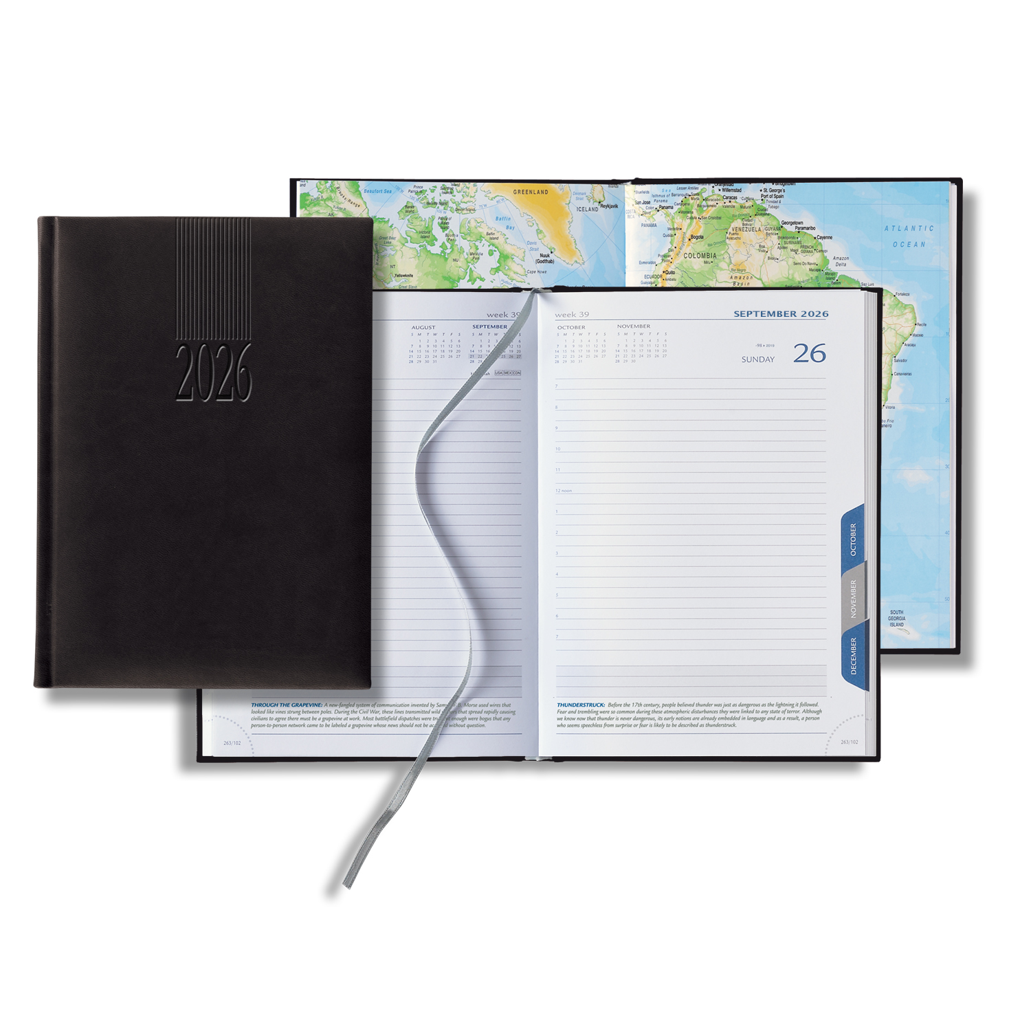 Castelli Tucson Medio White Page Tabbed Daily Diary 20