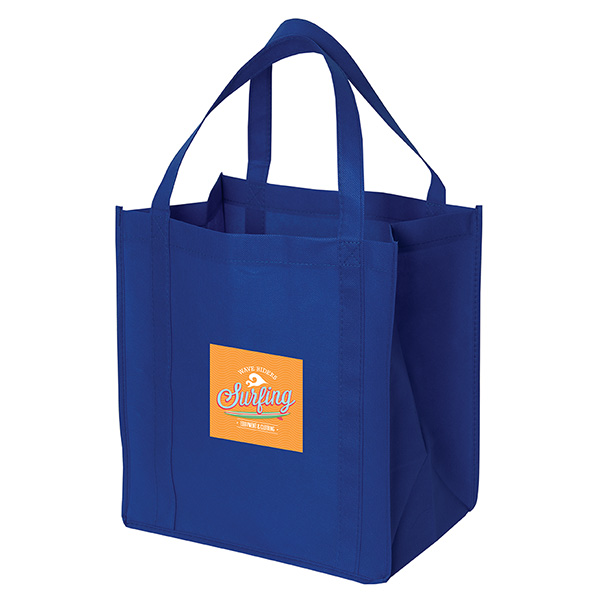 Non Woven Tote: 12" W x 13" H x 8" D 5