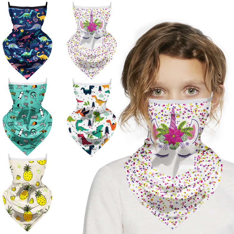 Full Color Gaiter Face Mask - Youth Size - W/ Ear Loops 8
