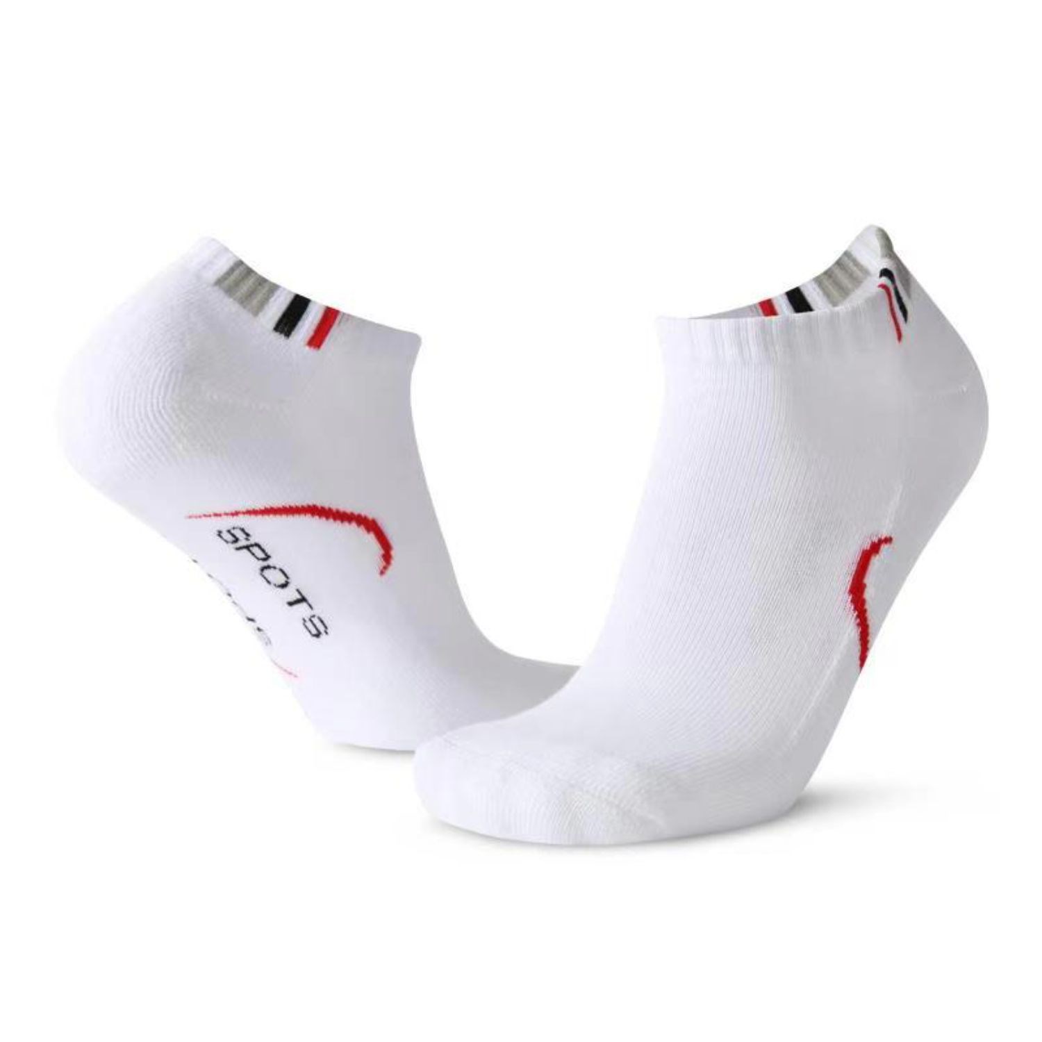 Cushioned low cut knitted athletic socks, 144 needles 3
