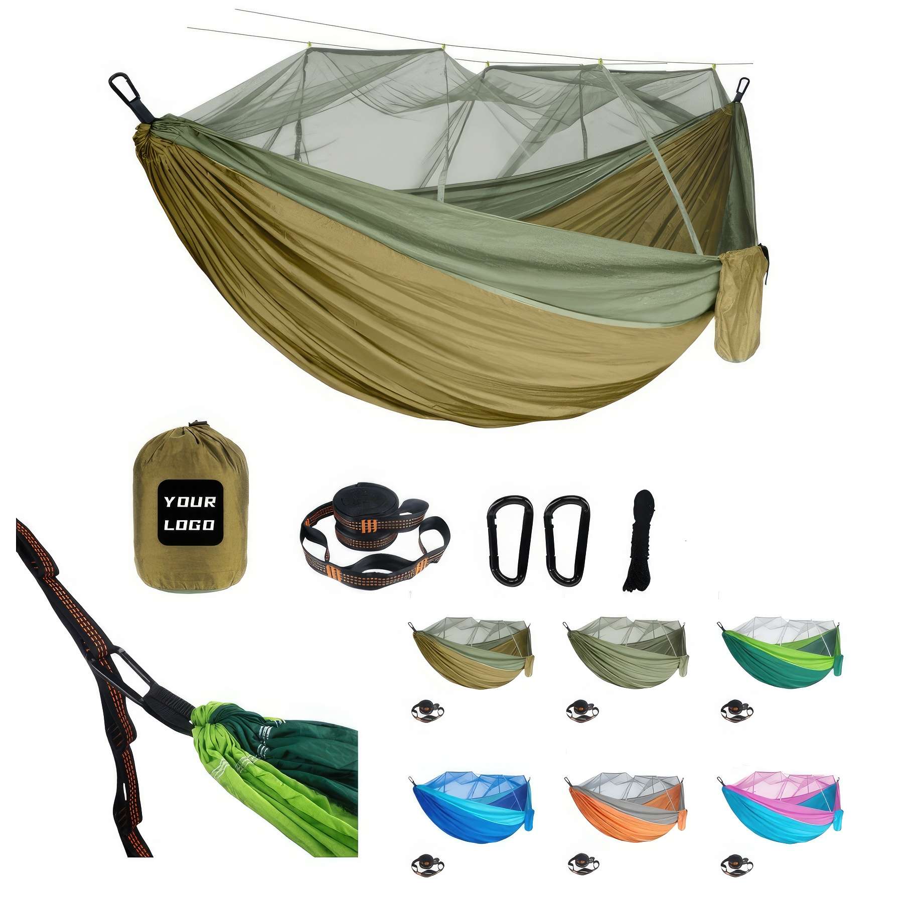 Double Portable Camping Hammock 2
