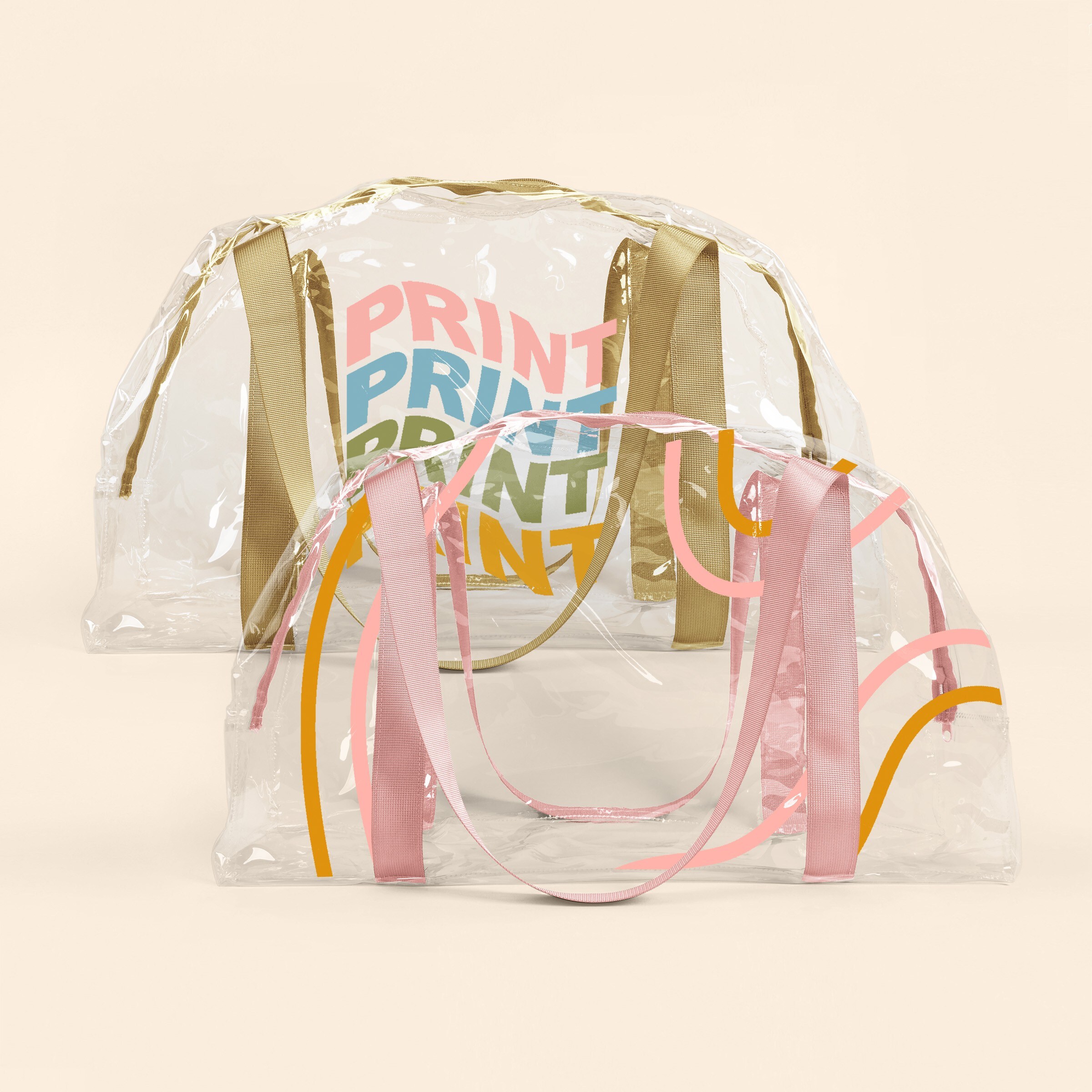 SOMEWHERE TOTE - CLEAR VINYL