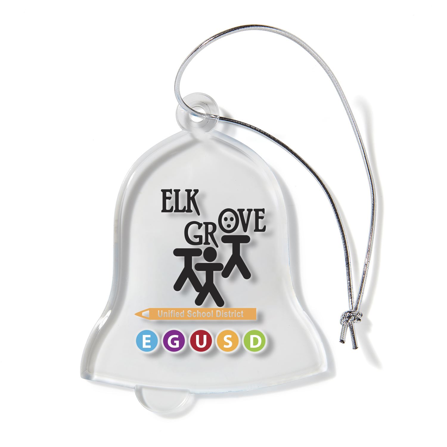 Bell Shaped USA Made Acrylic Ornament 3
