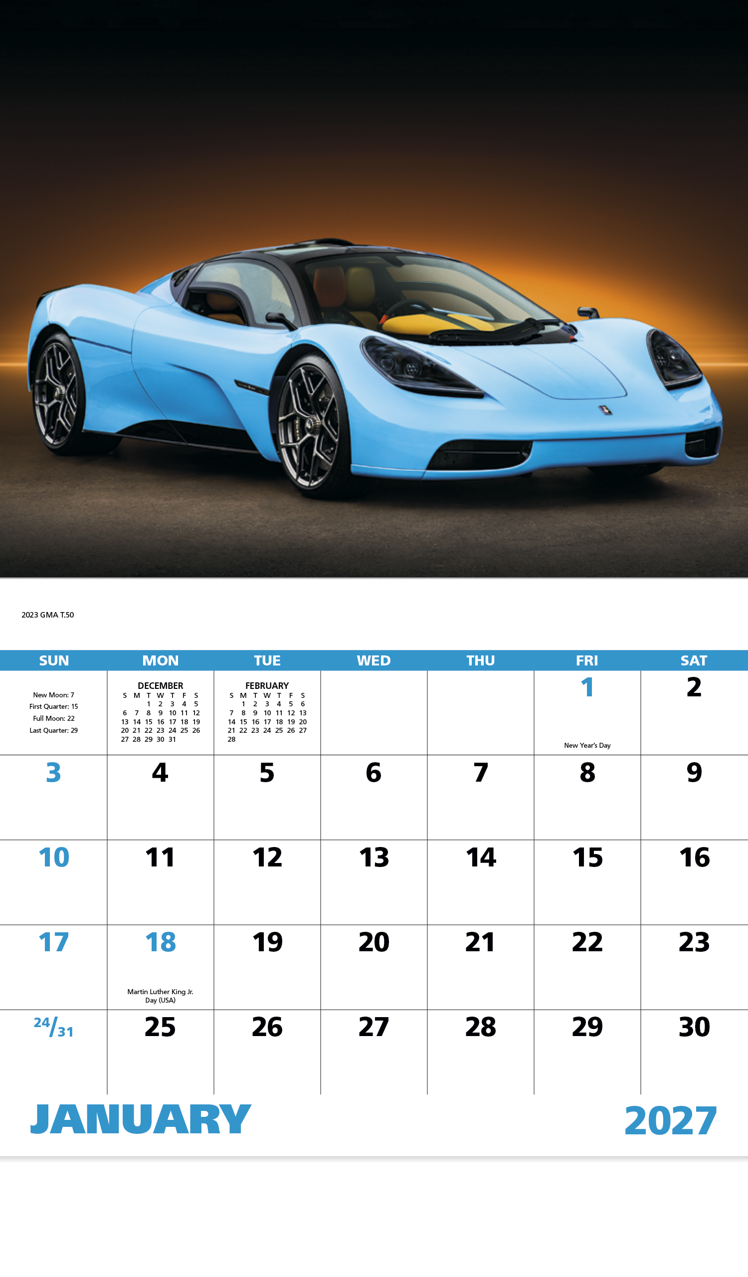 Good Value™ Exotic Sports Cars - Stapled Calendar 60