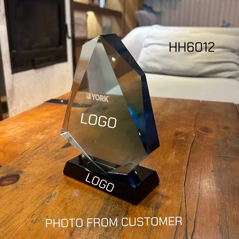 NEW Color Changing Crystal Trophy Award BULK 3