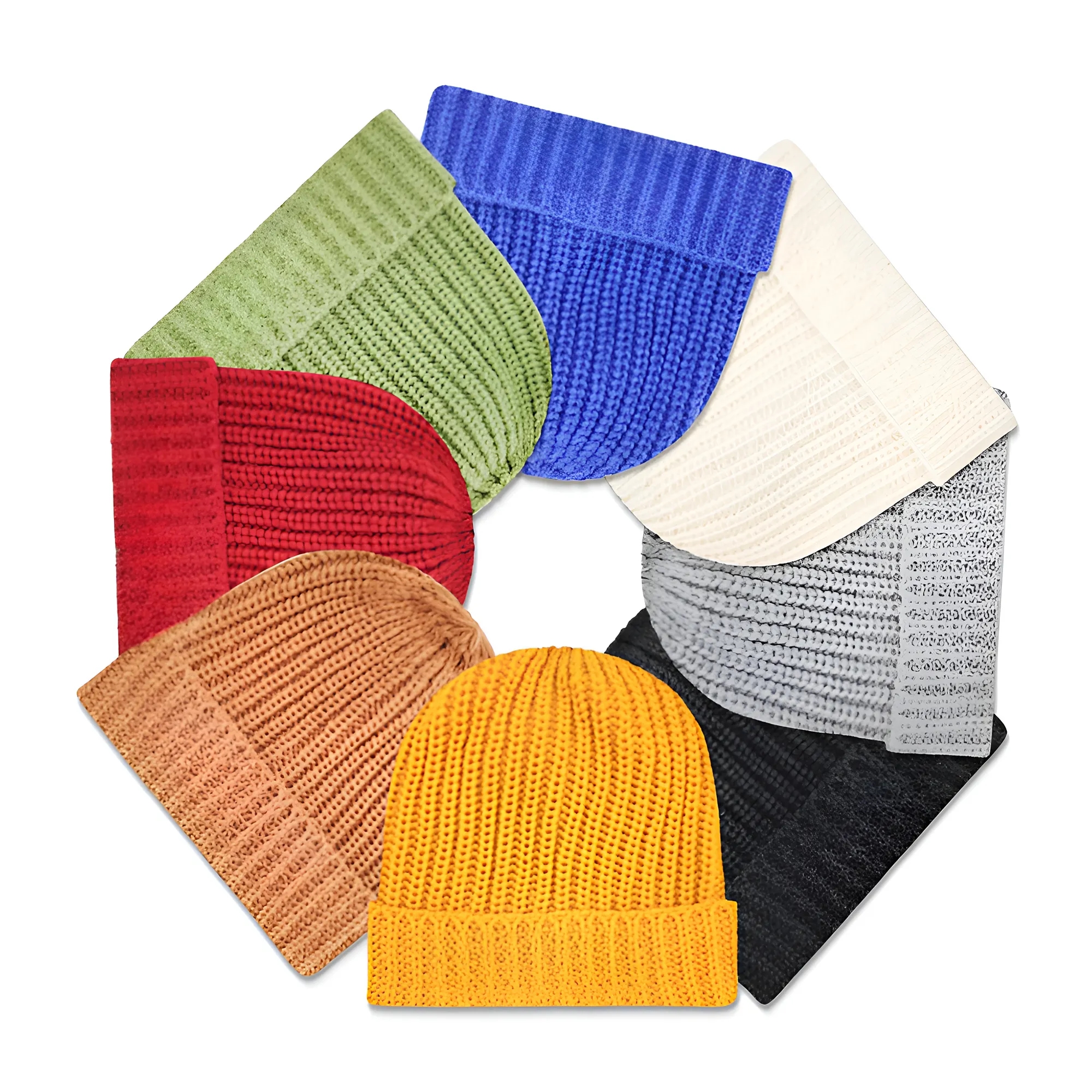 Thick Needle Stripe Knitted Hat 6