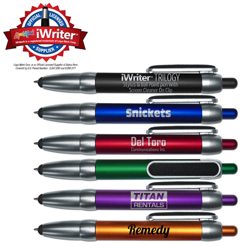iWriter Trilogy Stylus Pen with Screen Cleaner Clip