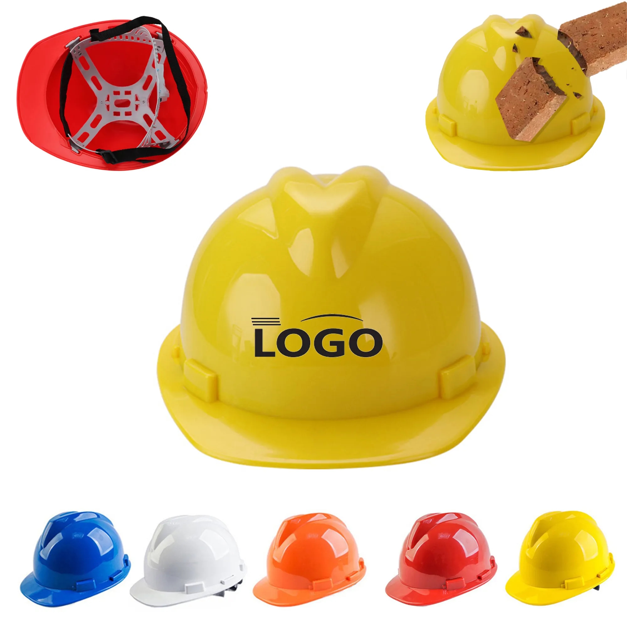 International Standard Thickened ABS Worksite Safety Helmet 2