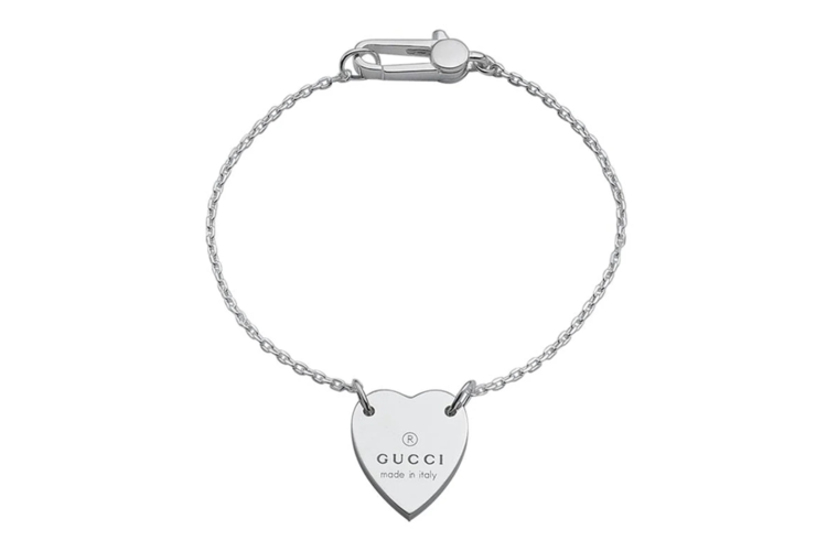 Gucci Trademark Bracelet with Heart Pendant 2