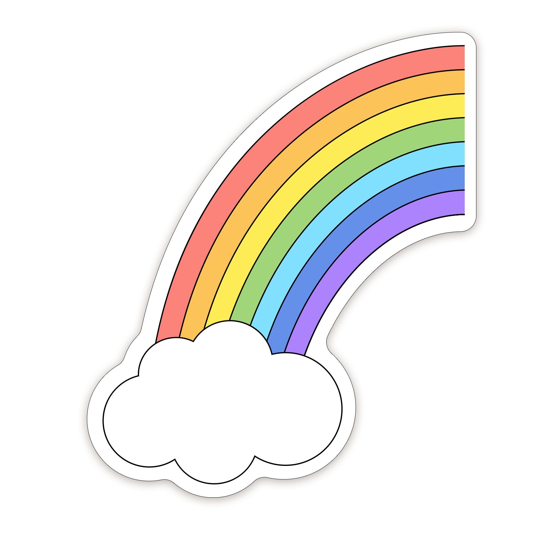 Rainbow Shaped NoteKeeper™ Magnet 35 Mil 3