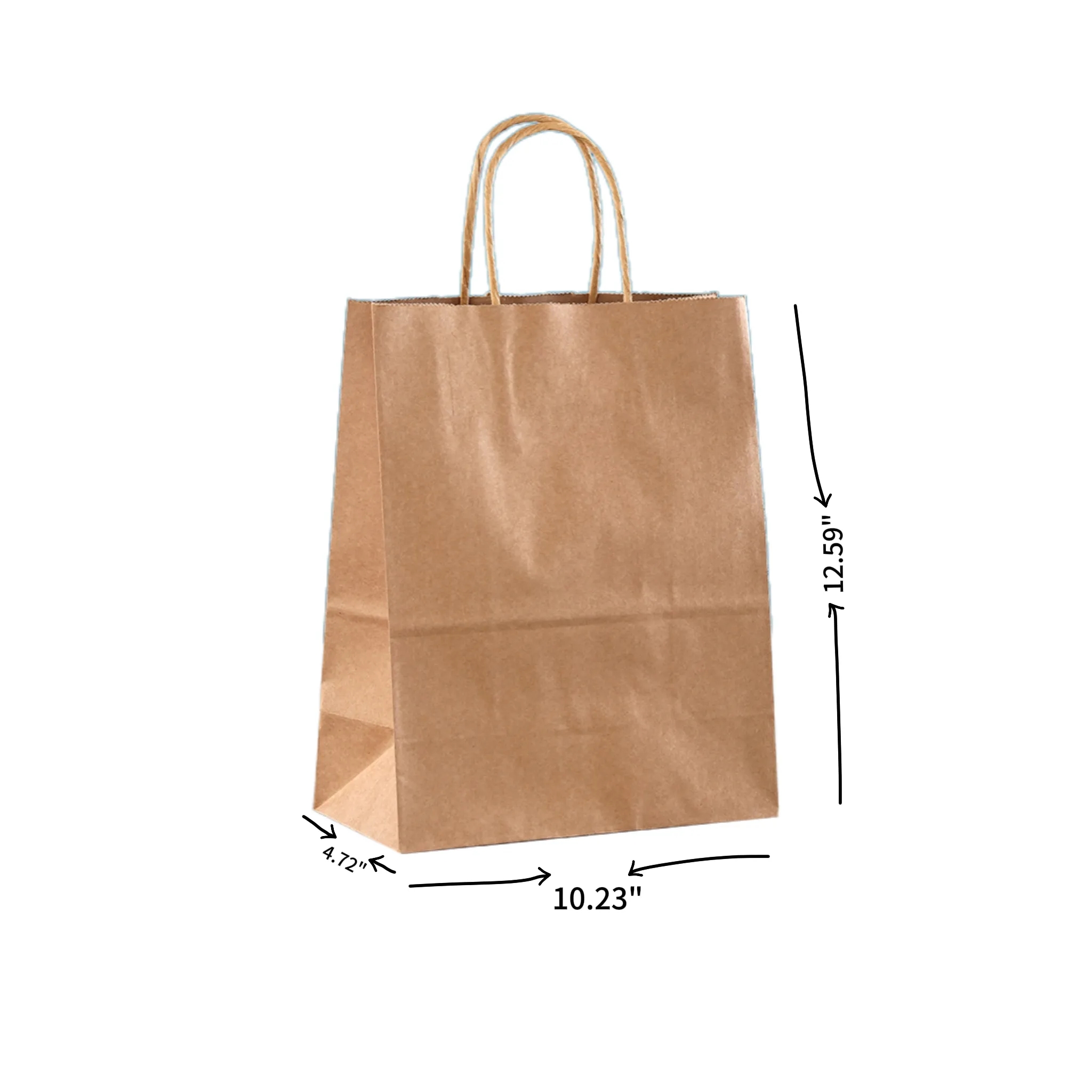 Custom Natural Kraft Paper Shopper Bag 5