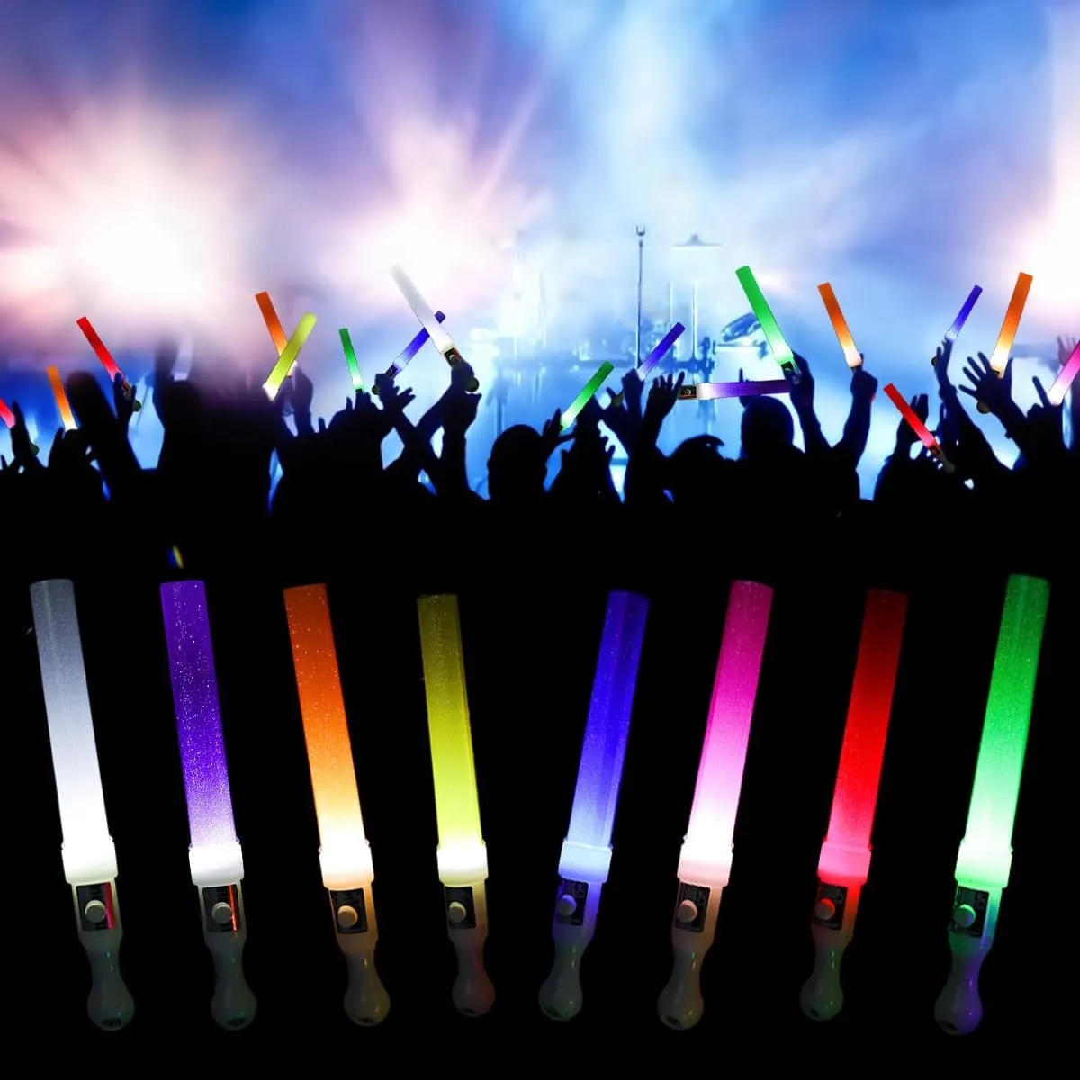 Custom Multi Mode LED Glow Stick for Concerts Parties 6