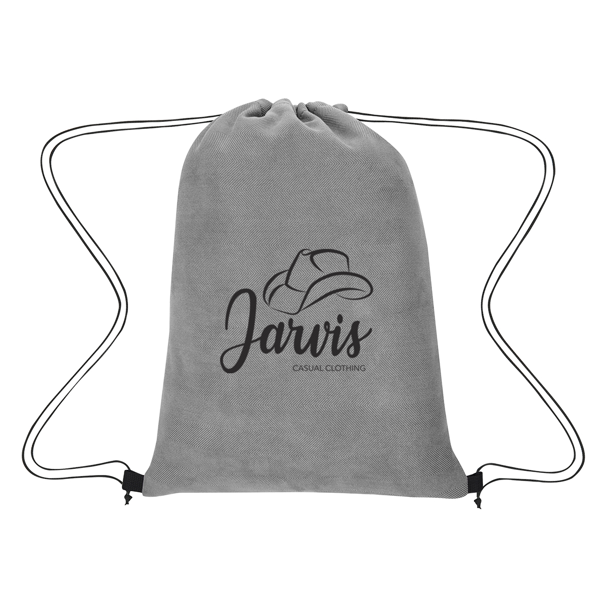 Posh Herringbone Drawstring Bag 5