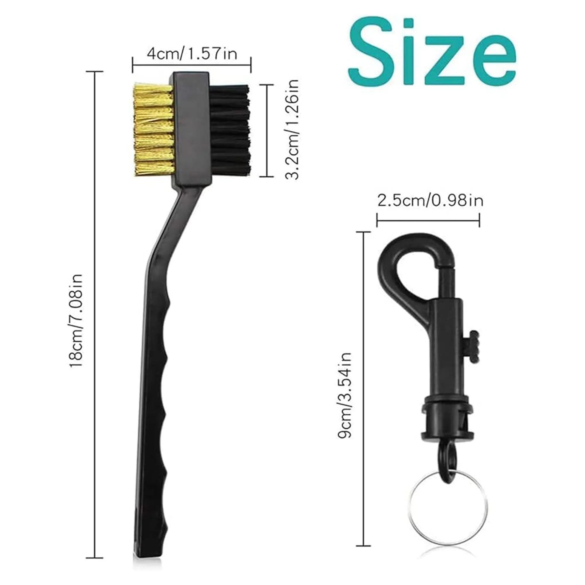 Professional Golf Double-Sided Copper Brush 4