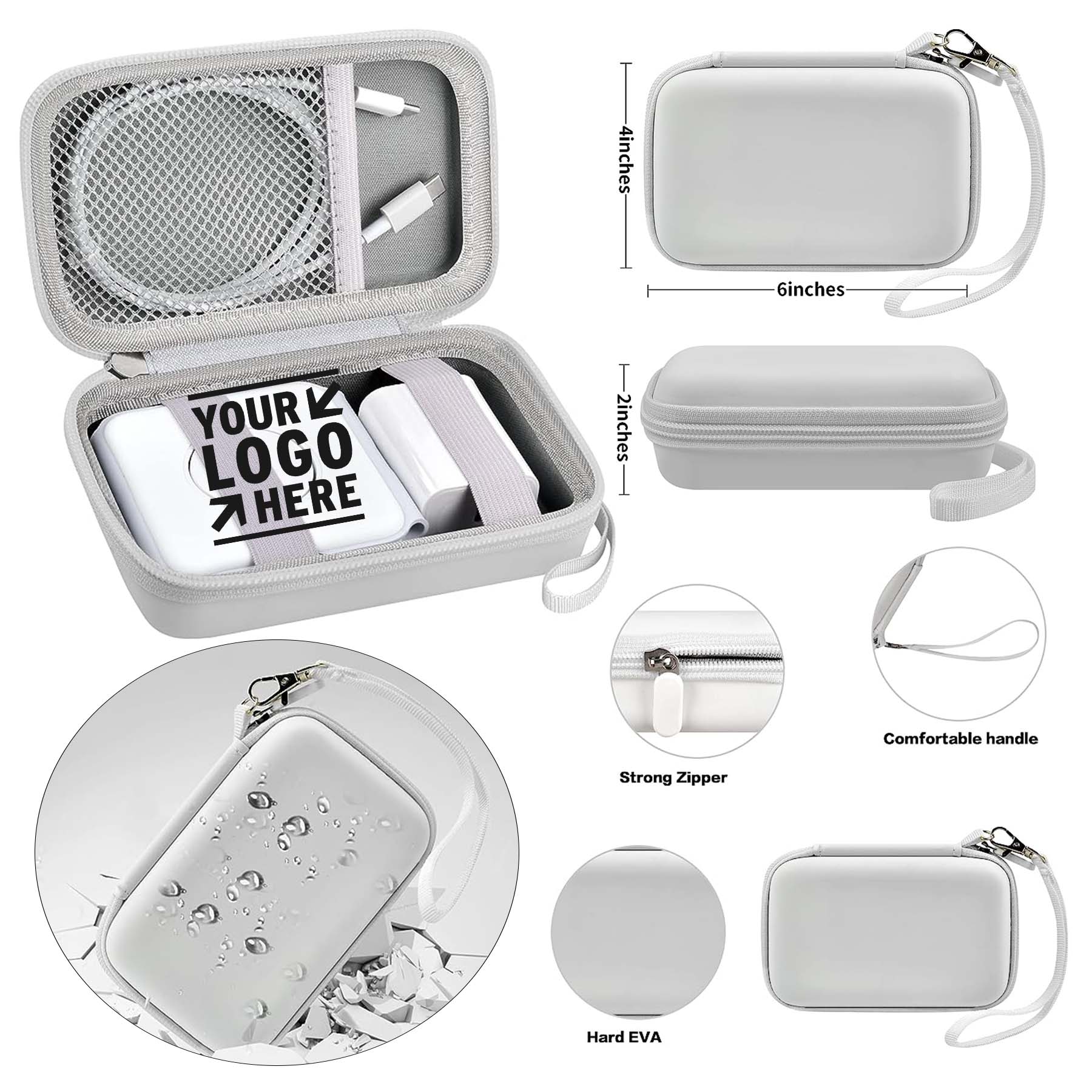 3 in 1 Fast Charge Pad Cable Adapter Foldable Magnetic Charging Station Storage Holder Bag  