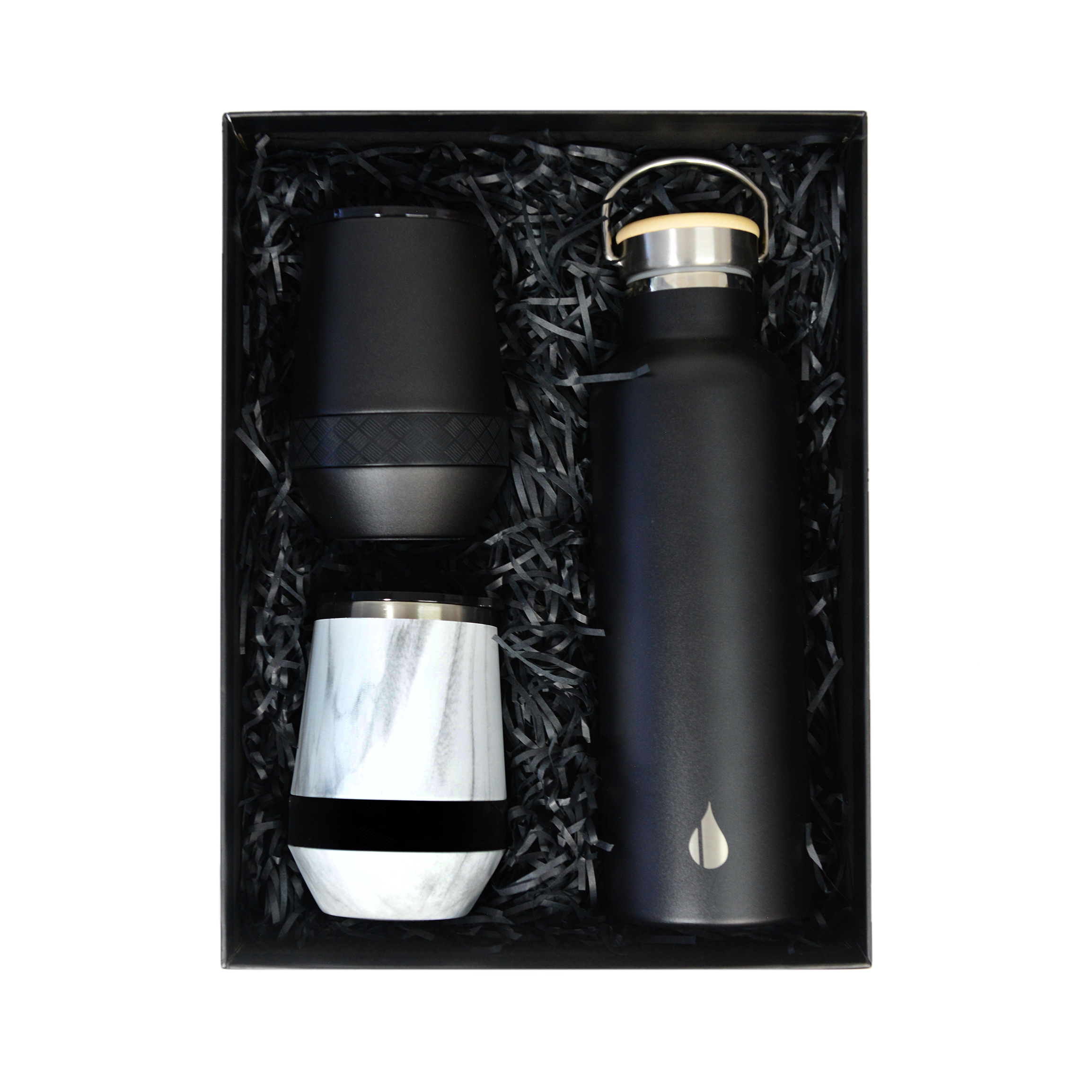 Elemental® Wine Gift Set 25oz Classic Bottle & 10oz Stemless Tumbler - Vacuum Insulated 12