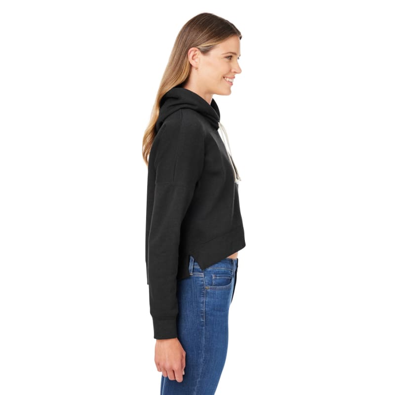 J America Ladies' Triblend Cropped Hooded Sweatshirt, custom hoodie or sweatshirt with logo imprint 23